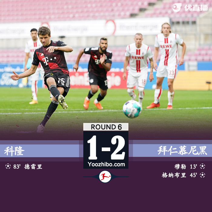 <a href=/zuqiuxm/bayern/ target=_blank class=infotextkey>拜仁</a>慕尼黑2-1科隆