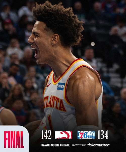 76人双加时不敌老鹰,约翰逊生涯新高41+14+7,马克西44+7+9