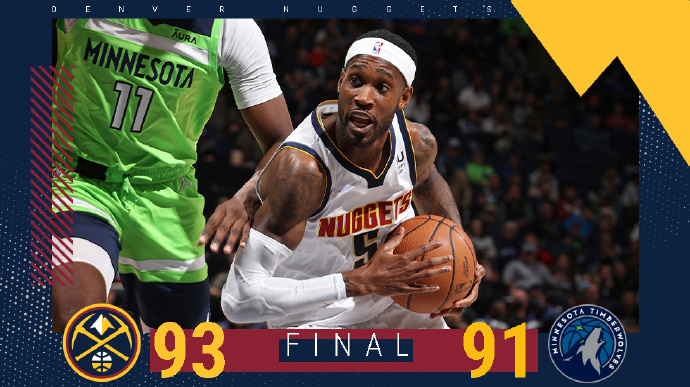 <a href=/lanqiuxm/nuggets/ target=_blank class=infotextkey>掘金</a>102-93逆转<a href=/lanqiuxm/timberwolves/ target=_blank class=infotextkey>森林狼</a>  <a href=/qiuxingxm/lanqiuxm/130.html target=_blank class=infotextkey>约基奇</a>26+19+7 比斯利18分 唐斯14+8 