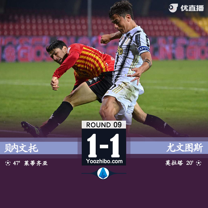 <a href=/zuqiuxm/juventus/ target=_blank class=infotextkey>尤文图斯</a>1-1贝内文托